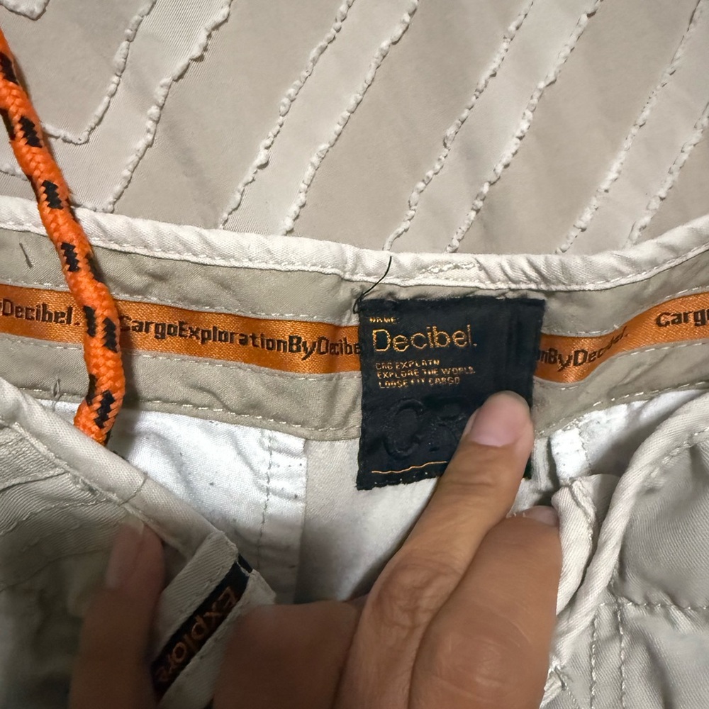 Decibel Cargo Pants with Orange Accents